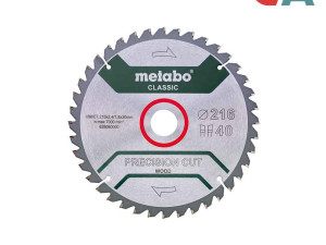 Metabo List Kružne Pile 216x2,4/1,8x30 / Z40 Precision Cut Wood C