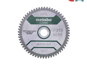 Metabo List Kružne Pile 216x2,4/1,8x30 / Z60 Multi Cut Classic