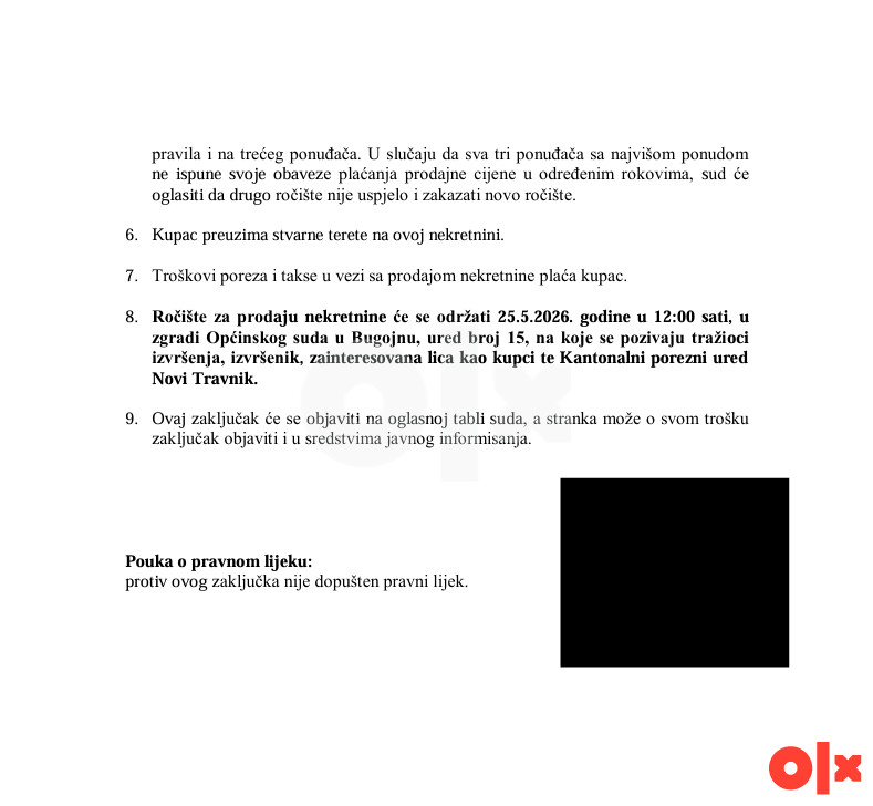 Stambeno-poslovni objekat-Gornji Vakuf-Uskoplje 2