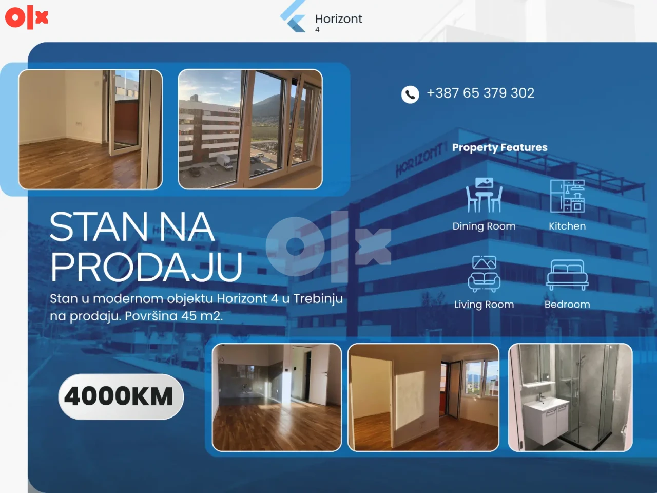 Stan Trebinje jednosoban 45m2