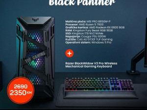 Konfiguracija Black Panther + Razer BlackWidow v3 tastatura