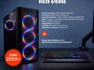 Konfiguracija Red Devil + Razer BlackWidow v4 tastatura