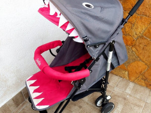 DJECIJA KOLICA Bebe  KISOBRAN  BELA BABY SHARK