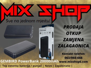GEMBIRD PowerBank prijenosni punjač 20000mAh Type C Usb 20000 mAh