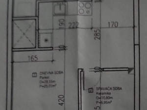 Stan 36.02  i garaža 15.89 nova Vogošća