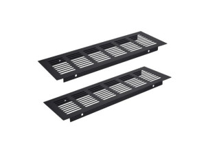 Ventilaciona rešetka ALU 80x300mm, 80x500mm Crna