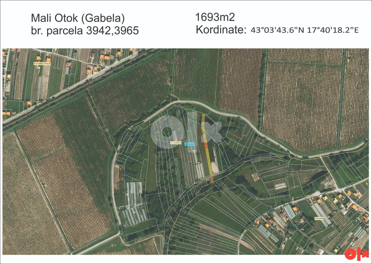 Zemljište Gabela 3472m2