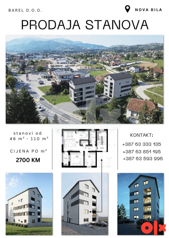 Stan Nova Bila, Travnik prodaja stanova