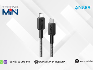 Anker 322 USB-C na USB-C kabal Braided 60W 0.9m A81F5G11 Black