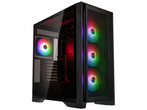 GSI SmartAssembly Case 850w ARGB, E-ATX, black, mesh, 850W Gol...