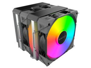 Montech NX600 ARGB CPU Cooler Black, Dual-tower, 120mm Height:...