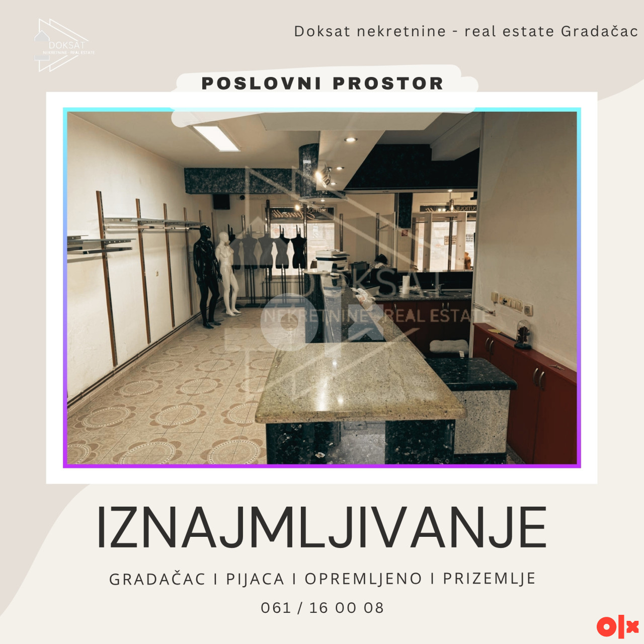 Poslovni prostor Gradačac 150m2