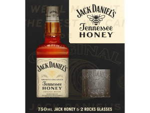 Whiskey Jack Daniel s Honey 0,7L  + 2 čaše