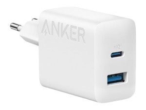 ANKER Punjač 20W 2-Ports, USB-C, USB-A Power Adapter, White
