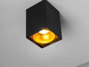 Downlight nadgradni GU10 CRNI/GOLD plafonjera