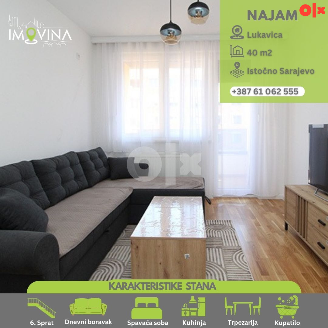 100946 Dvosoban stan za najam 40m2, Istočno Sarajevo