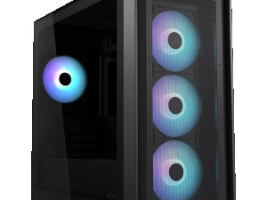 ASUS A21 PLUS Tempered Glass microATX case Black, support for ...