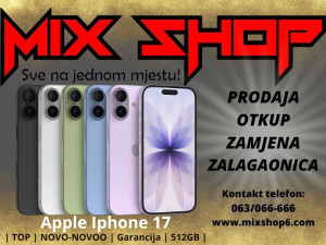 APPLE IPHONE 17 512GB *TOP* *Garancija*Zamjena*Razne boje*