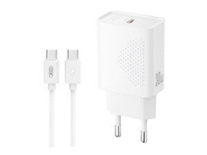 Kucni punjac XO L162 ulaz C 30W white + Type-C cable