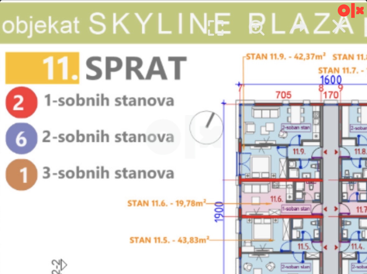 Dva stana u novogradnji sa parking mjestima 4