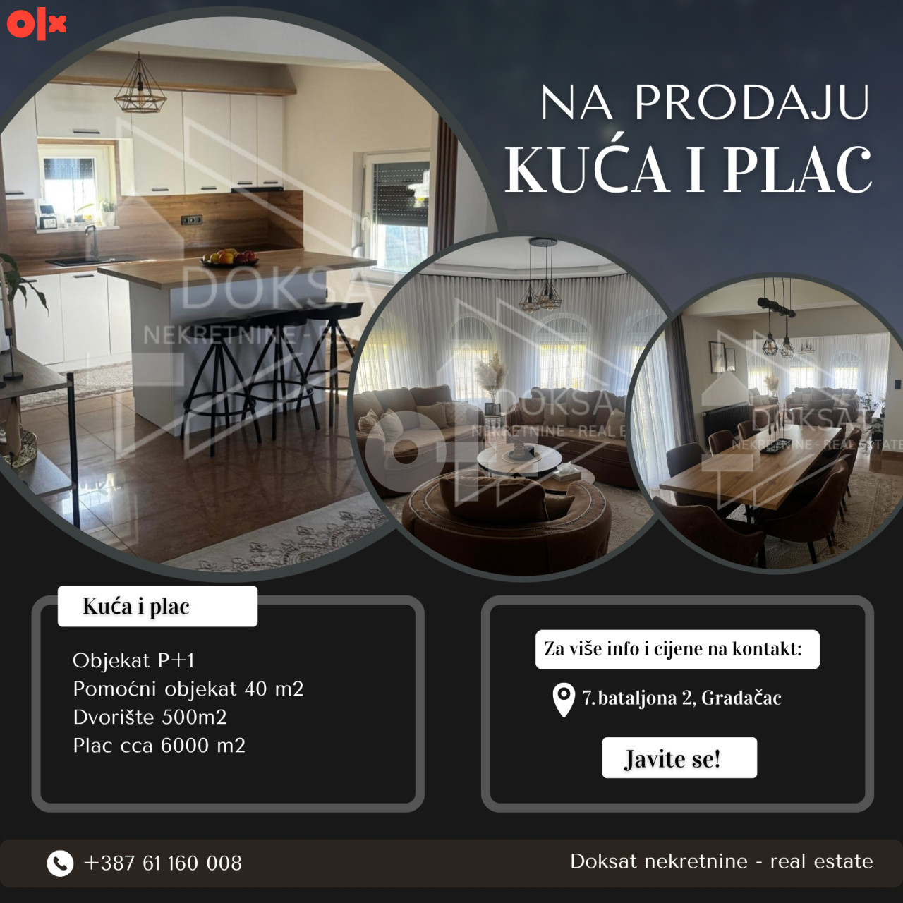 Kuća i plac Gradačac 7000m2