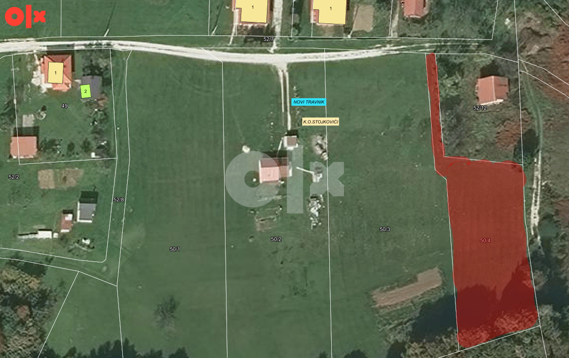 Zemljište Novi Travnik - Stojkovići 1410m2 2