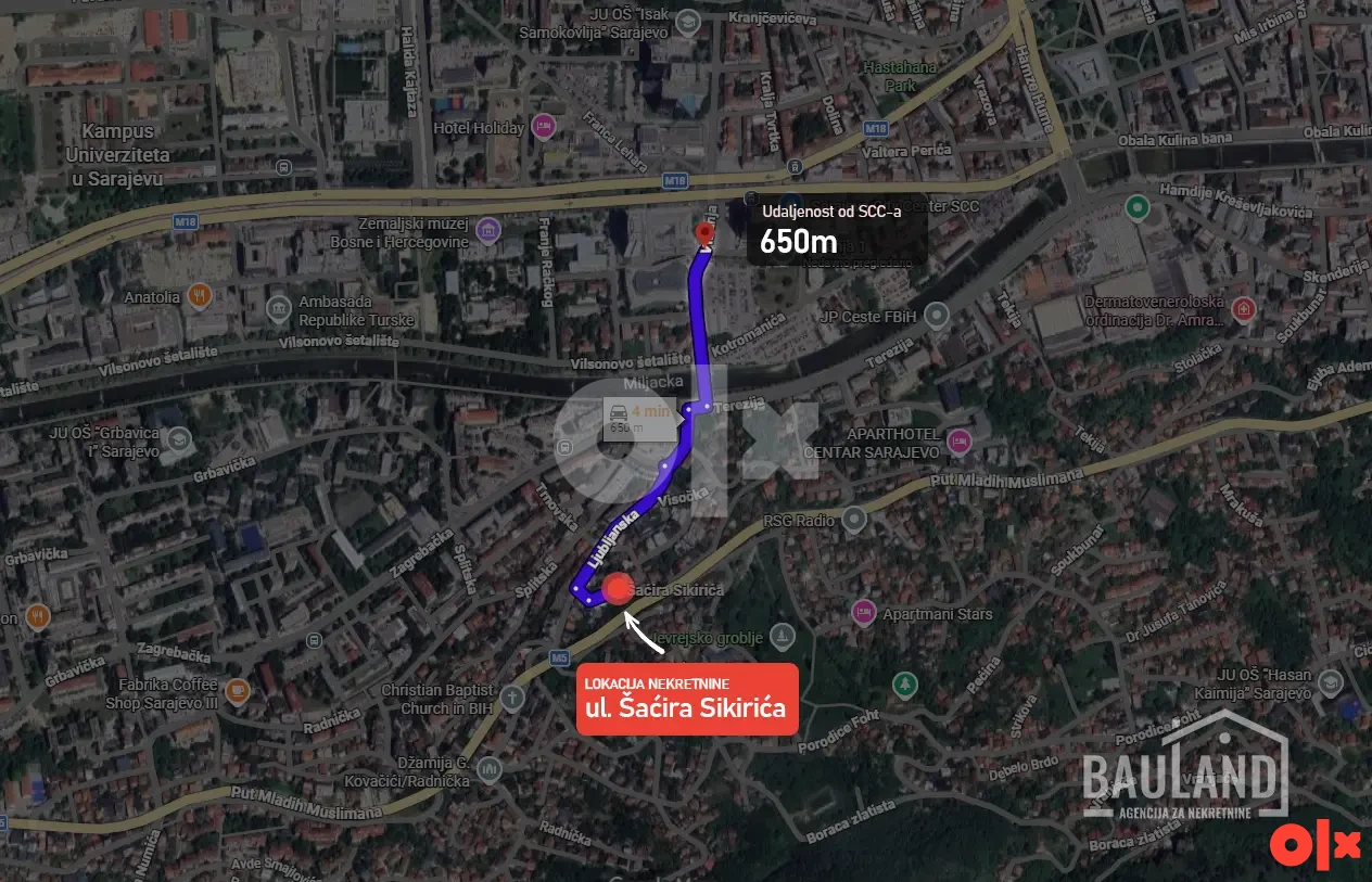 BAULAND/ Stan 57m2 sa parkingom i dvorištem/ Kovačići 4