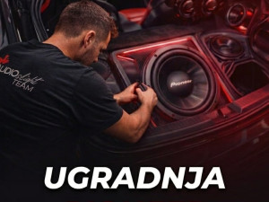 Ugradnja opreme za  ozvučenja Auto akustike Pioneer , Kenwood...