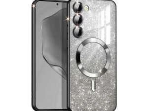 MagSafe glitter maskica Samsung A07 Black