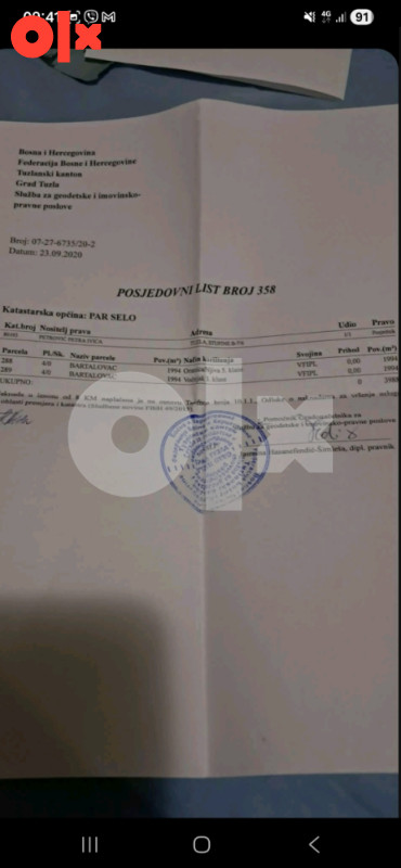 Zemljište Tuzla.Kontakt . Tel.061 151 353.