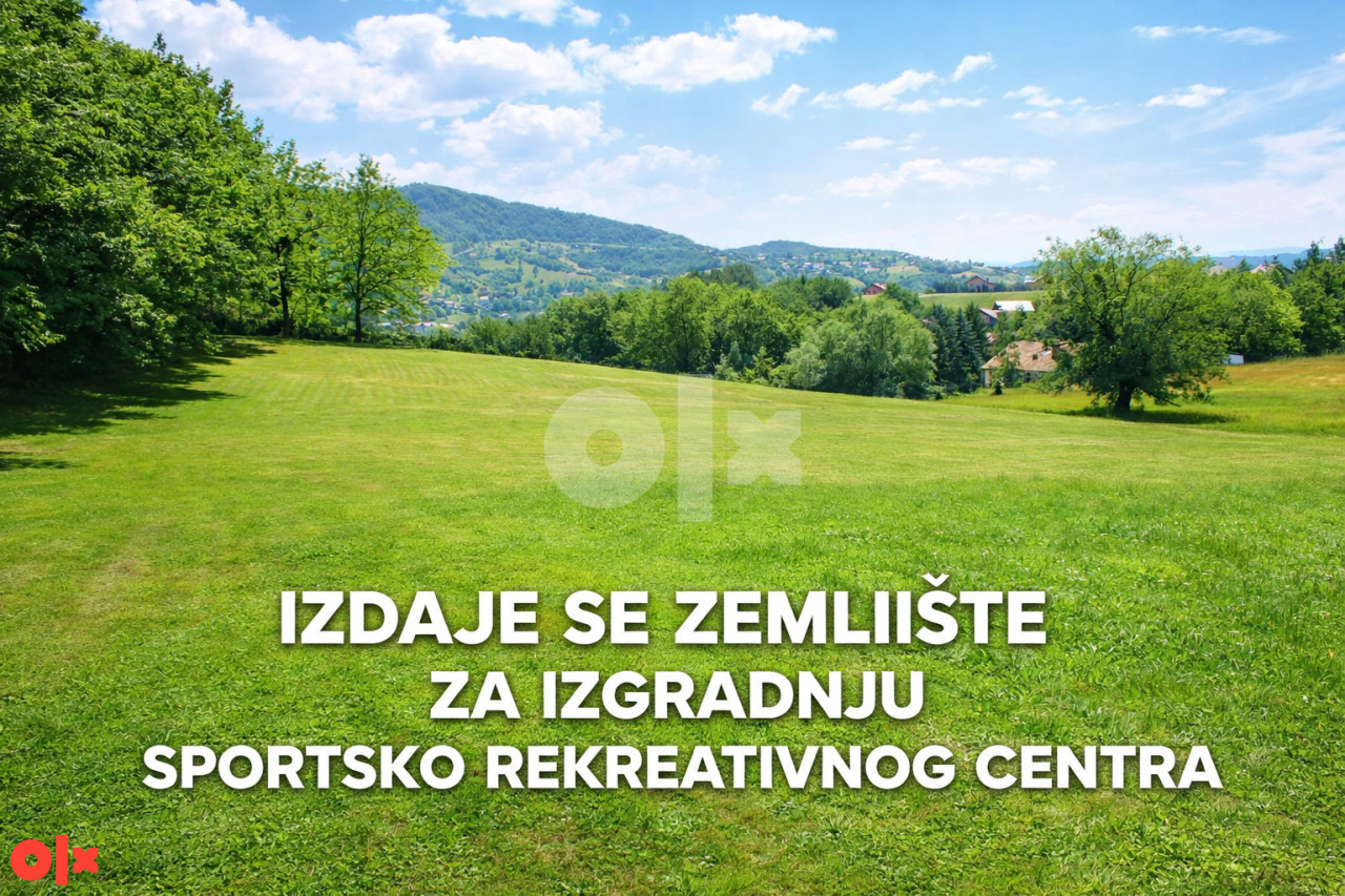 Zemljiste za sportsko rekreativni centar 10.000m2