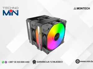 Montech NX600 ARGB Black CPU hladnjak Dual-tower 2x120mm Intel/A