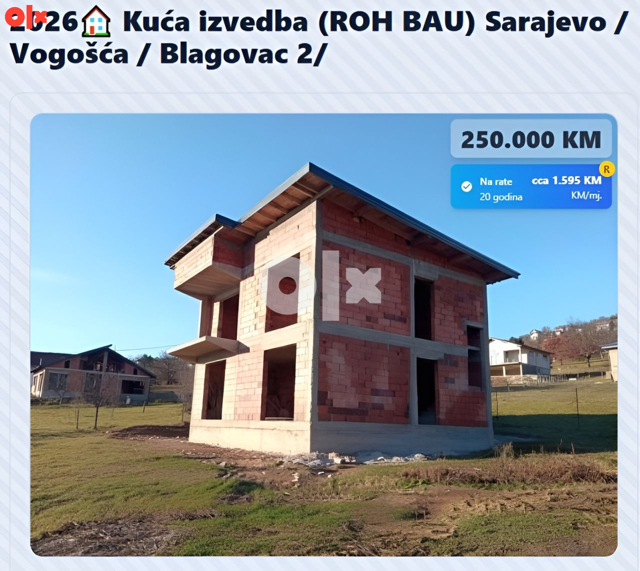 Kuća (ROH BAU) Sarajevo/Vogošća/Blagovac 2