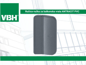 Ručica-ručka za balkonska vrata ANTRACIT-PVC
