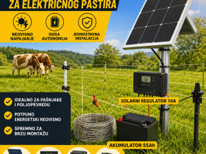 Solarni Set za Električni Pastir (110W / 55Ah) solarno napajanje