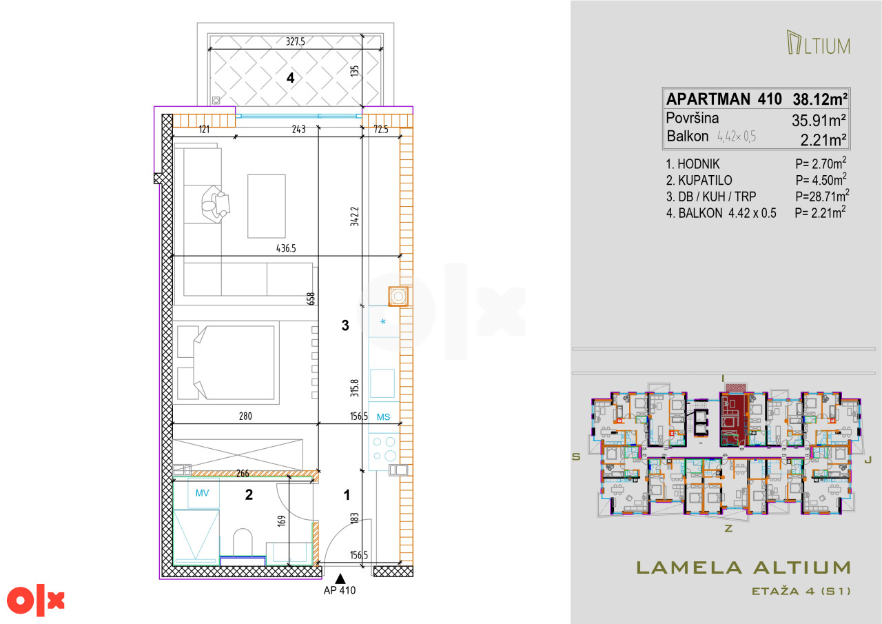 Stan Sarajevo - Centar 38.12m2 - Akcija na određeni broj stanova!