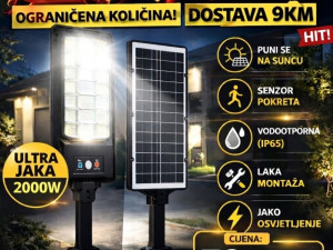 Solarni led reflektor 2000W