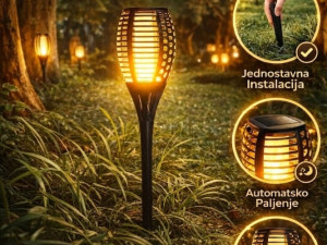 Solarne lampe baklje 4 komada 35KM