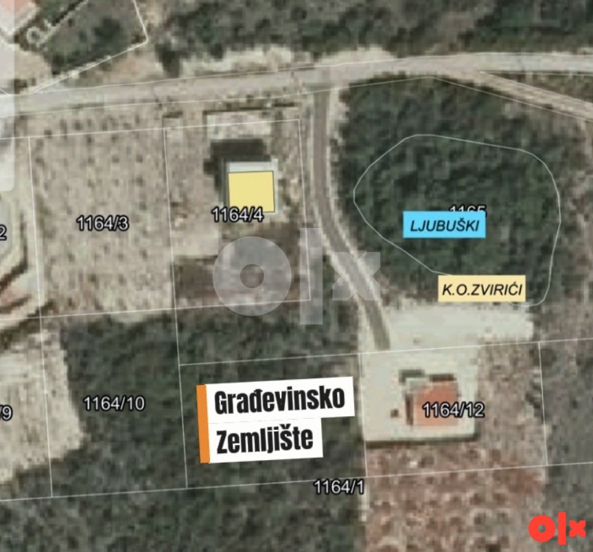 Građevinsko zemljište Ljubuški / 1098 m2 2