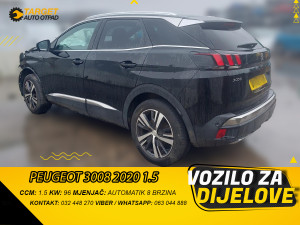 PEUGEOT 3008 2020 1.5 DIZEL 96KW MJENJAC MOTOR YH01 YHZ DIJELOVI