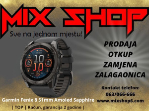 Garmin Fenix 8 51mm Amoled Sapphire *Garancija 2 god.* 51 mm sat