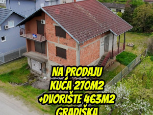 Kuća Gradiška Obradovac-270 m2