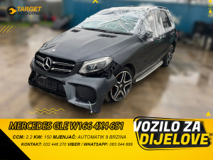 MERCEDES GLE W166 4X4 2015 2.2 150KW MJENJAC MOTOR 651 DIJELOVI