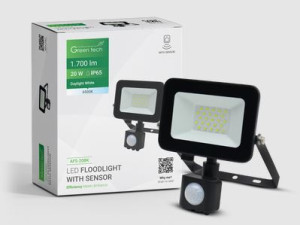 LED reflektor sa senzorom Green Tech 1700 lm, 20W, 6500K