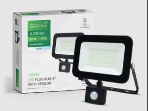 LED reflektor sa senzorom Green Tech 4250 lm, 50W, 6500K, IP65