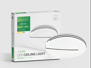 LED plafonjera Green Tech 24W, 4000K, promjer 38cm