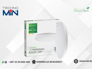 Green Tech LED plafonjera sa senzorom 20W 4000K bijela