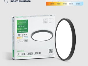 LED plafonjera Green Tech 18W, 5CCT 3000K-3500K-4000K-5000K-6500K