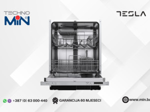 TESLA ugradbena mašina za suđe, 60 cm, 14 kompleta, 4 programa
