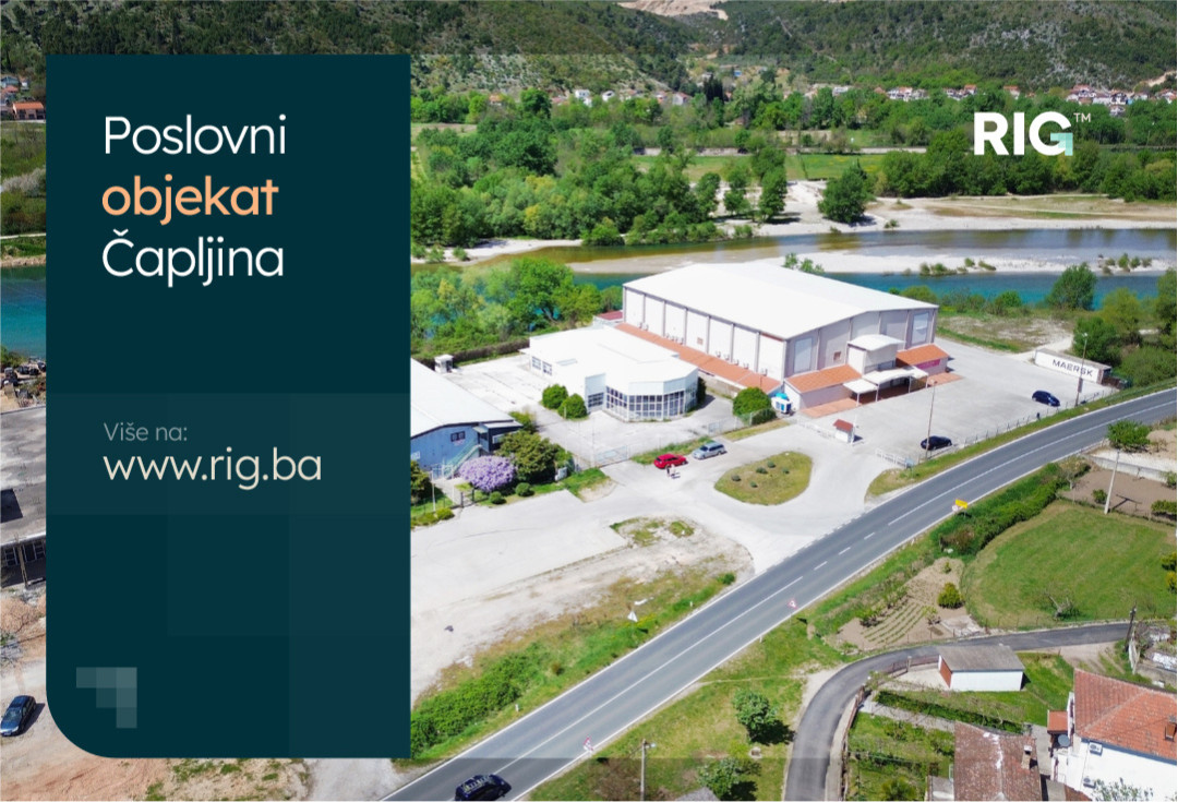 POSLOVNI OBJEKAT sa zemljišnom parcelom/ Čapljina / PRODAJA